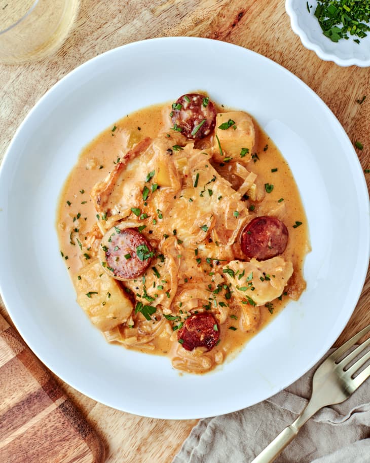 Chicken Supreme with Chorizo Sauce  